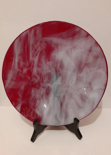 Fuzed art glass - glass, dish