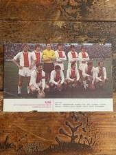 1970s Ajax Team Poster Football Posters Cruyff