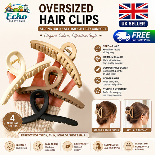 Matte hair claw clips for - clips,