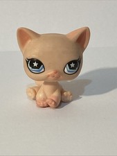 Littlest Pet Shop LPS #959 Pink Cat Blue Eyes Hasbro Rare