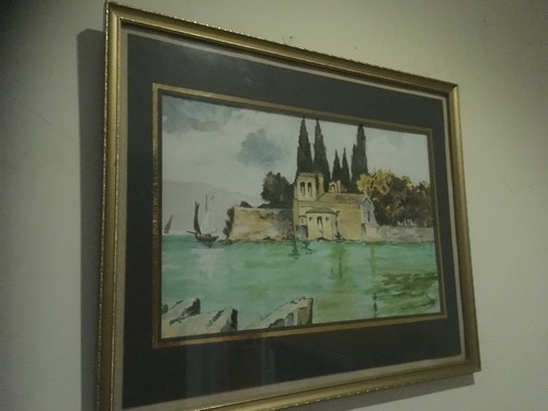 Charming watercolour church - a,
