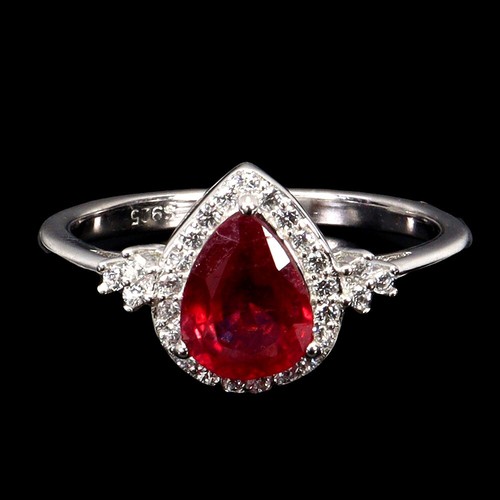 925 sterling silver ring pear - 925,