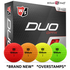 WILSON DUO OPTIX GOLF BALLS NEW 2021 LOGO OVERSTAMPS TOUR COMPANY LOGO'S ETC.