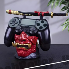 Ghost of Tsushima Gaming Controller Holder | Samurai Mask Stand for PS5/PS4