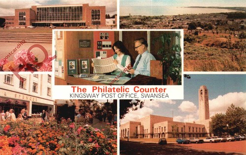 Postcard swansea kingsway - postcard:-swansea,,