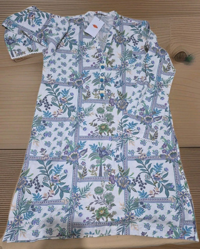 Khadi women floral - khadi, v-neck