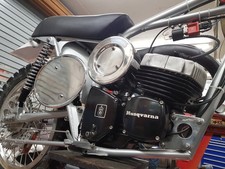 Classic Husqvarna side panel number plate  scrambler board aluminium CNC cut