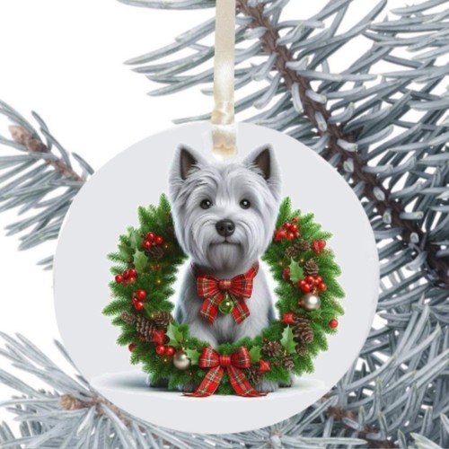 Westie dog hanging - westie,