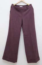 Purple Wool Blend Trousers Size 16 UK (14)  Promod