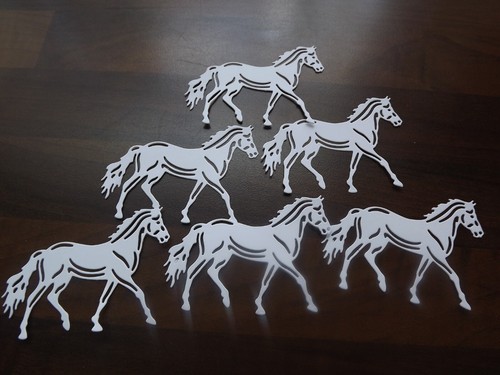 Die cuts horses - horses, cut