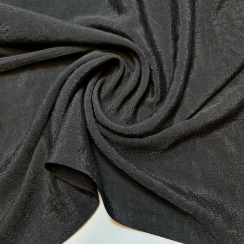 Black 100 polyester - polyester, crepe