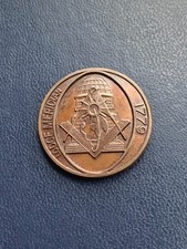 Lodge Meridan 1779  Scottish Masonic Token Coin Penny