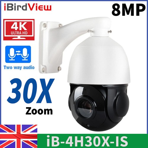 8mp 360 ptz poe ip - 4k,