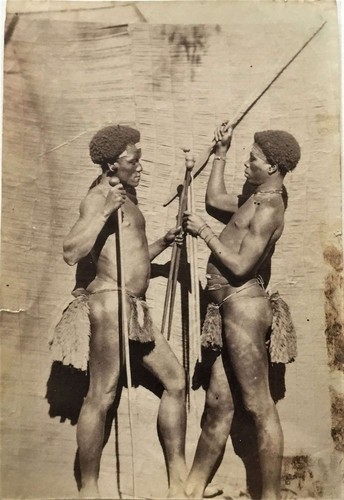 Antique photo zulu - antique, warriors