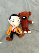 Mr Bean & Teddy Hanging  Soft Dolls Plush. 12" . Not a Toy. 