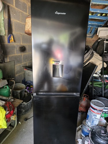 Clean black fridge freezer - clean,