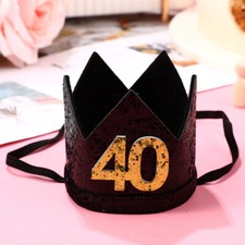 40th Birthday Crown Hat Party