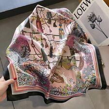 100% Silk Square Scarf Women