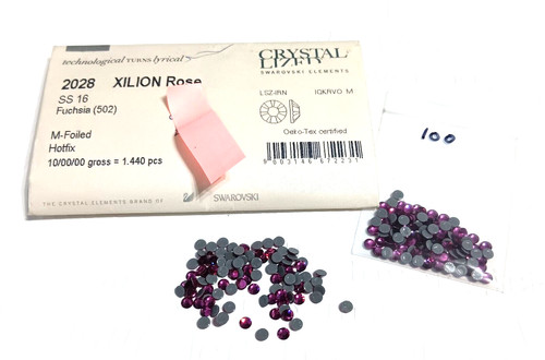 100 swarovski hot fix crystals - fix,