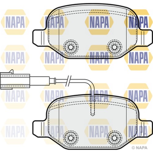 Brake pads set for - set, romeo