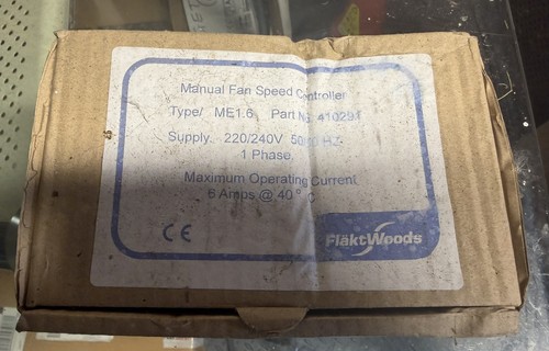 Flakt woods manual fan - manual,