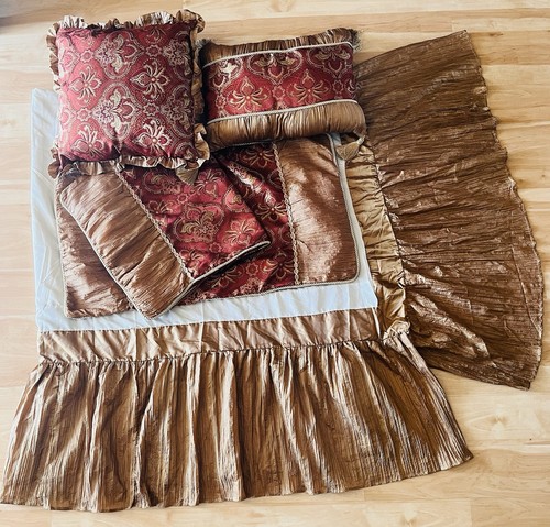 King bed skirt shams 2 - king,