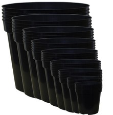 Black Plant Pots Small Flower