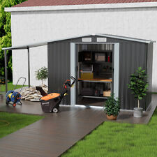 Metal Garden Shed 8 X 4 FT Garden Storage WITH Open Shed Summerhouses