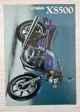 Yamaha XS500 brochure in great used condition (1978) ??  double page fold out