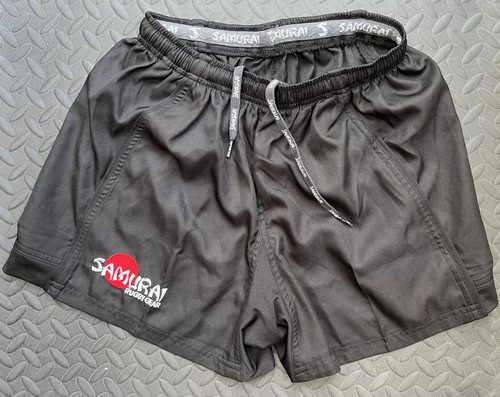 Samurai rugby shorts black new
