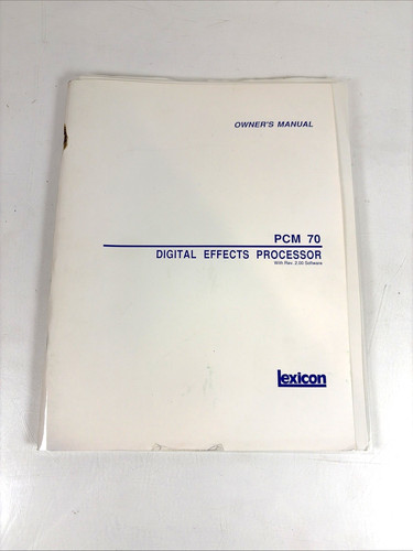 Vintage lexicon pcm digital - vintage, 70