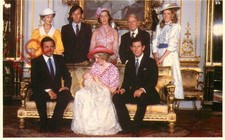 Postcard::BRITISH ROYAL FAMILY, PRINCE WILLIAM CHRISTENING [SOVEREIGN SERIES]