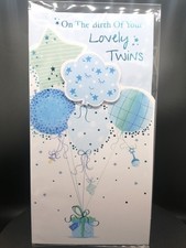 Birth of Your Lovely Twins Card -Boys