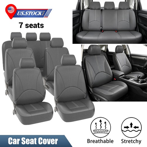 Gray leather auto car - leather, seat