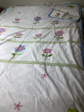 LAURA ASHLEY FLORAL COTTON SINGLE BEDDING SET