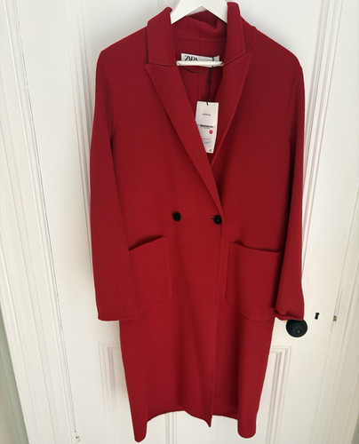 Zara women red 100 wool - women’s, 100%
