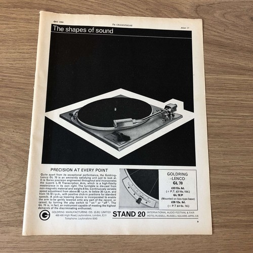 Gram175 magazine advert - magazine, 11x8