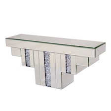 Large mirrored diamante jewel - mirrored,