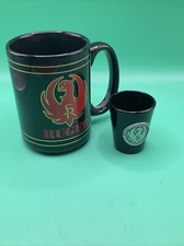 Ruger Mug And Shot Glass. - Man cave 