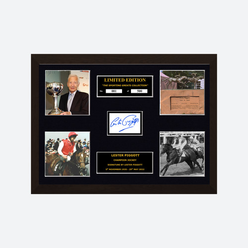 Lester piggott signed ltd - signed,