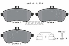FRONT BRAKE PAD SET DISC BRAKE