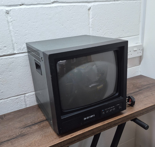 Vintage colour cctv crt - 14",
