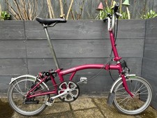 Brompton M6L in Claret Folding
