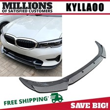 Front Bumper Lip Splitter For BMW 3 Series G20 G21 320i 2019-2022 Carbon color