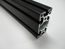 4080 Aluminium Extrusion/Profile 8mm T-Slot, Black Anodised, ITEM Compatible