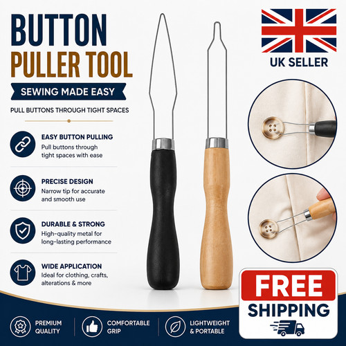 Button hook dressing - aid, tool