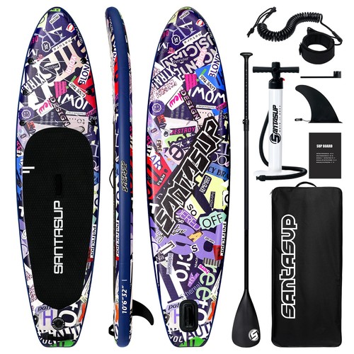 Blue inflatable paddle board - blue,