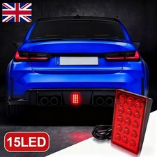 12V F1 Style LED Rear Brake Lamp Strobe Flashing Tail Stop Light Universal UK