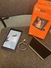 Kindle Fire SX0340T + Fire HD8 Show Mode Charging Dock + USB Cable + Case Bundle