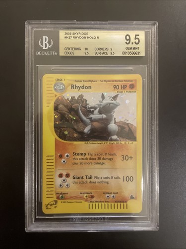 Pokémon tcg rhydon - rhydon, skyridge
